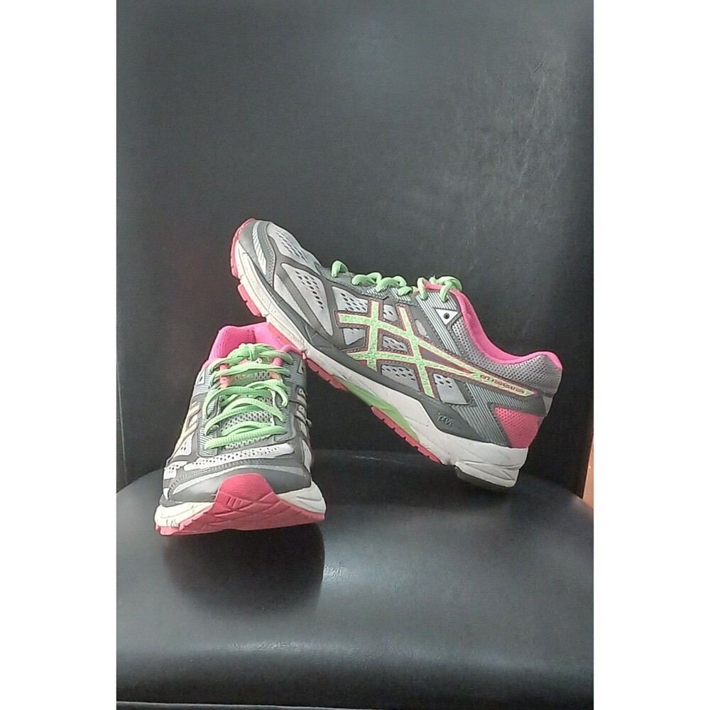 ASICS Gel-Foundation 12 Silver/Pistachio/Pink Glow. T5H5N-1087. Women Size 9
